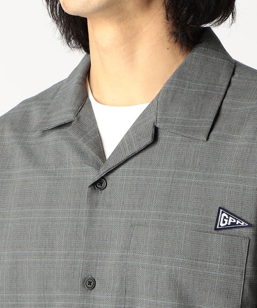 Grand PARK（グランドパーク）の「ドライタッチストレッチオープンカラーシャツ（シャツ/ブラウス・メンズ・ブラック/ホワイト/ベージュ系その他/グレー系その他・LARGE/MEDIUM/X-LARGE）」の8枚目の写真