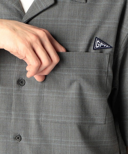 Grand PARK（グランドパーク）の「ドライタッチストレッチオープンカラーシャツ（シャツ/ブラウス・メンズ・ブラック/ホワイト/ベージュ系その他/グレー系その他・LARGE/MEDIUM/X-LARGE）」の9枚目の写真