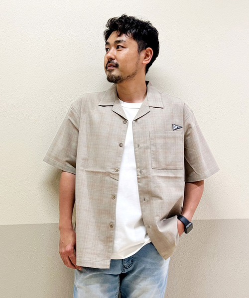 Grand PARK（グランドパーク）の「ドライタッチストレッチオープンカラーシャツ（シャツ/ブラウス・メンズ・ブラック/ホワイト/ベージュ系その他/グレー系その他・LARGE/MEDIUM/X-LARGE）」の19枚目の写真