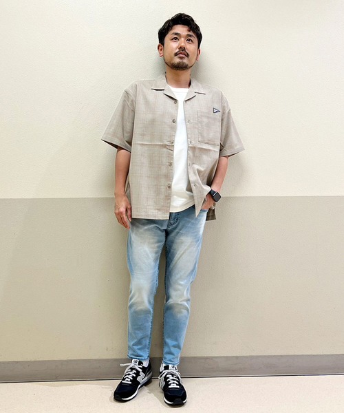 Grand PARK（グランドパーク）の「ドライタッチストレッチオープンカラーシャツ（シャツ/ブラウス・メンズ・ブラック/ホワイト/ベージュ系その他/グレー系その他・LARGE/MEDIUM/X-LARGE）」の20枚目の写真