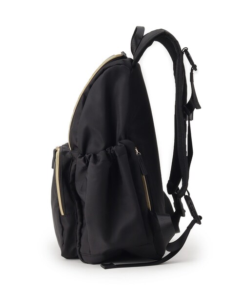 SHOO・LA・RUE(シューラルー)の「◆【撥水】12ポケットファンクションリュック【ワンタッチ着脱】(バックパック/リュック・レディース・ブラック系3/ブラック・00)」の10枚目の写真