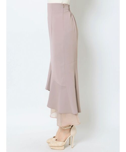 RESEXXY（リゼクシー）の「シアードッキングマーメイドスカート（スカート・レディース・ブラック/ベージュ/アイボリー・FREE）」の17枚目の写真