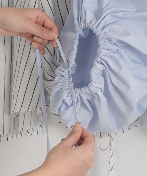 Amiur(エミレ)の「squeeze sleeve gather blouse(シャツ/ブラウス・レディース・ホワイト/ラベンダー/ホワイト系その他・FREE)」の18枚目の写真