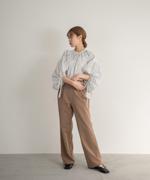 Amiur(エミレ)の「squeeze sleeve gather blouse(シャツ/ブラウス・レディース・ホワイト/ラベンダー/ホワイト系その他・FREE)」の12枚目の写真