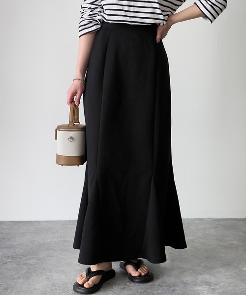 Riberry（リベリー）の「ダンボールマーメイドスカート（スカート・レディース・ブラック/アイボリー・FREE）」の5枚目の写真