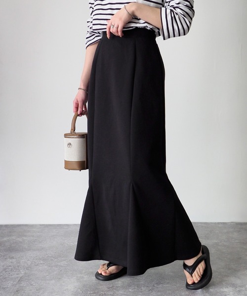 Riberry（リベリー）の「ダンボールマーメイドスカート（スカート・レディース・ブラック/アイボリー・FREE）」の10枚目の写真