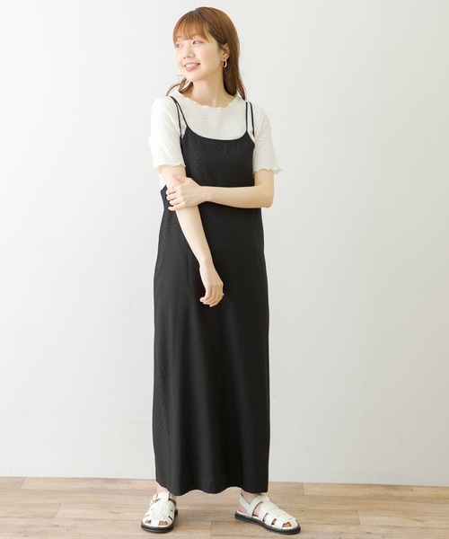 URBAN RESEARCH Sonny Label（アーバンリサーチサニーレーベル）の「ジャガードメローカットTシャツ（Tシャツ/カットソー・レディース・ブラック/オフホワイト/グリーン系その他/ブラウン・FREE）」の10枚目の写真