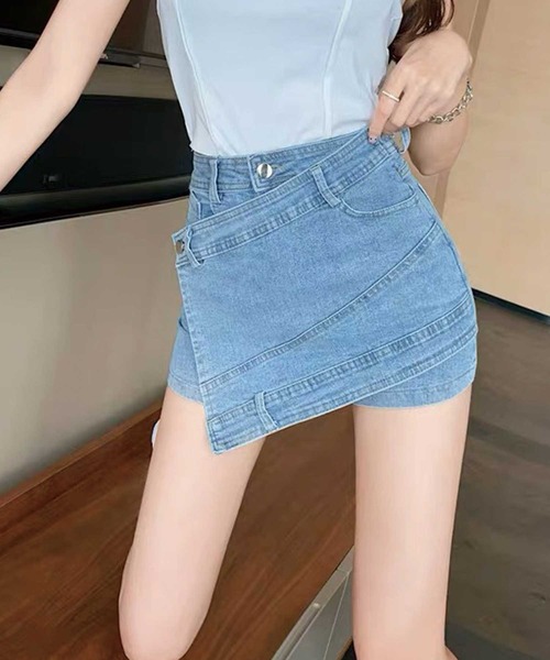 SPIGA(スピーガ)の「ラップデザイン切替ショートパンツ(その他パンツ・レディース・ホワイト/ブラック/ブルー・SMALL/MEDIUM)」の22枚目の写真