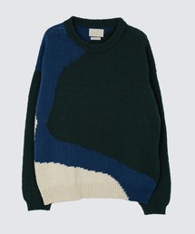 YOKE（ヨーク）の「YOKE/ヨーク/INTARSIA COTTON SWEATER