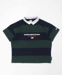 DC | DC/ディーシー 23 KD BORDER POLO SS23 キッズ ボーダー ポロ ショートスリーブ Tシャツ スケートボード 公園 ポロシャツ YPL232606(ポロシャツ)