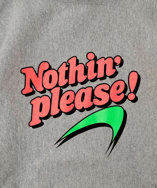 NOTHIN SPECIAL(ナッシンスペシャル)の「NOTHIN' PLEASE HOODIE(パーカー・メンズ・ブラック/グレー・M/XL)」の3枚目の写真