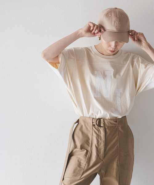 Noble(ノーブル)の「【N.Jam】CAP(キャップ・レディース・ベージュ/グリーン・FREE)」の6枚目の写真