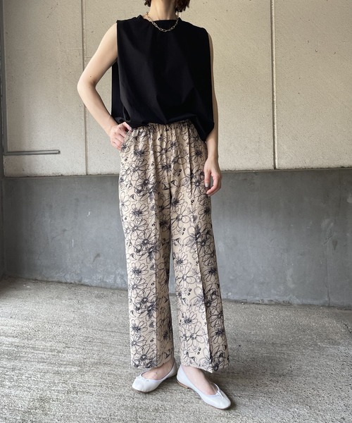 OWLSPALE(オールズペール)の「シルケット天竺ノースリーブ(Tシャツ/カットソー・レディース・ブラック/グリーン/ホワイト・FREE)」の13枚目の写真