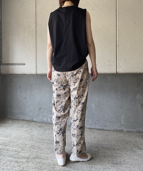 OWLSPALE(オールズペール)の「シルケット天竺ノースリーブ(Tシャツ/カットソー・レディース・ブラック/グリーン/ホワイト・FREE)」の15枚目の写真