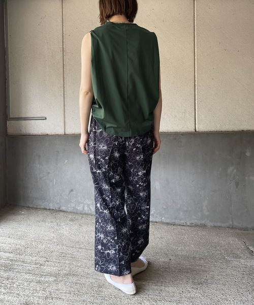 OWLSPALE(オールズペール)の「シルケット天竺ノースリーブ(Tシャツ/カットソー・レディース・ブラック/グリーン/ホワイト・FREE)」の18枚目の写真