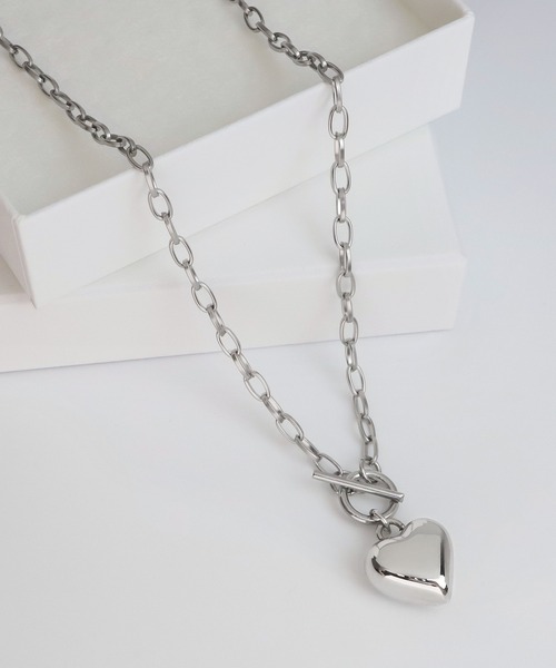 blackdia ocean（ブラックダイヤオーシャン）の「blackdia ocean ハートマンテルネックレス（ネックレス・レディース・シルバー・FREE）」の6枚目の写真