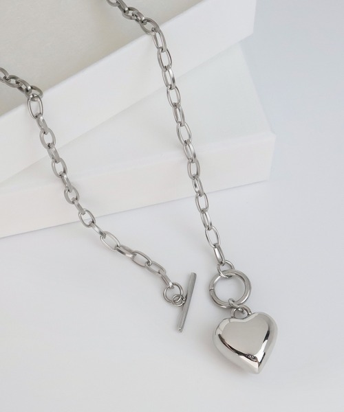 blackdia ocean（ブラックダイヤオーシャン）の「blackdia ocean ハートマンテルネックレス（ネックレス・レディース・シルバー・FREE）」の4枚目の写真