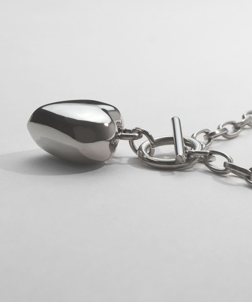 blackdia ocean（ブラックダイヤオーシャン）の「blackdia ocean ハートマンテルネックレス（ネックレス・レディース・シルバー・FREE）」の7枚目の写真