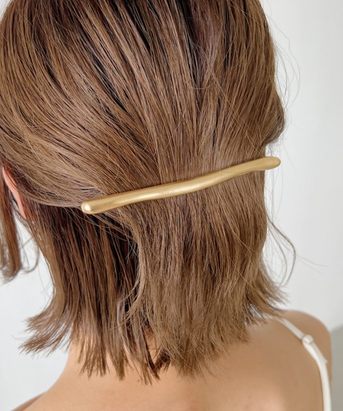 iso（イソ）の「トゥイッグスティックマットバレッタ（バレッタ/ヘアクリップ・レディース・シルバー/ゴールド・FREE）」の2枚目の写真