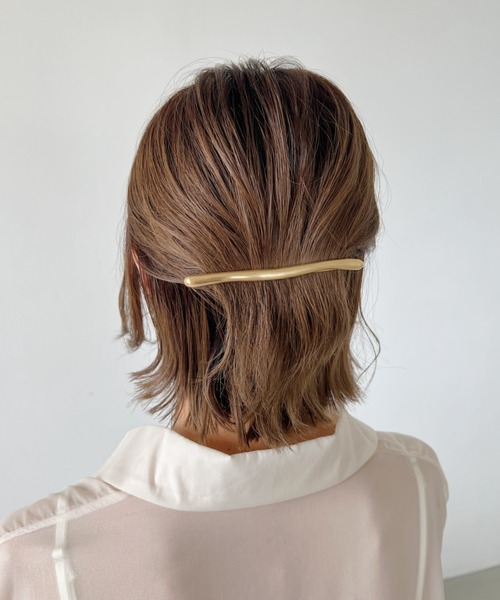 iso（イソ）の「トゥイッグスティックマットバレッタ（バレッタ/ヘアクリップ・レディース・シルバー/ゴールド・FREE）」の11枚目の写真