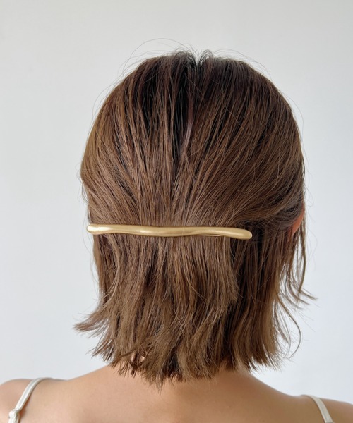 iso（イソ）の「トゥイッグスティックマットバレッタ（バレッタ/ヘアクリップ・レディース・シルバー/ゴールド・FREE）」の14枚目の写真