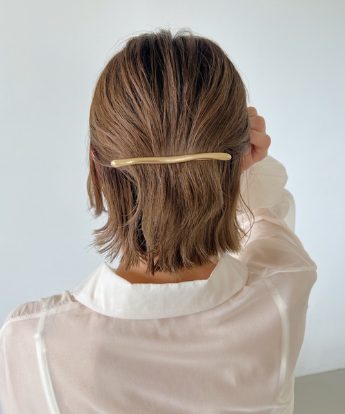 iso（イソ）の「トゥイッグスティックマットバレッタ（バレッタ/ヘアクリップ・レディース・シルバー/ゴールド・FREE）」の15枚目の写真