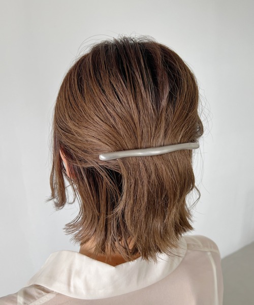 iso（イソ）の「トゥイッグスティックマットバレッタ（バレッタ/ヘアクリップ・レディース・シルバー/ゴールド・FREE）」の4枚目の写真