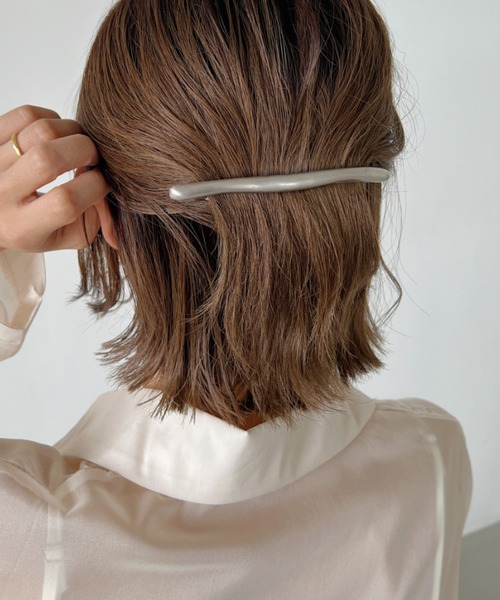 iso（イソ）の「トゥイッグスティックマットバレッタ（バレッタ/ヘアクリップ・レディース・シルバー/ゴールド・FREE）」の7枚目の写真