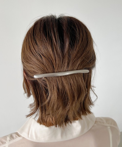 iso（イソ）の「トゥイッグスティックマットバレッタ（バレッタ/ヘアクリップ・レディース・シルバー/ゴールド・FREE）」の3枚目の写真