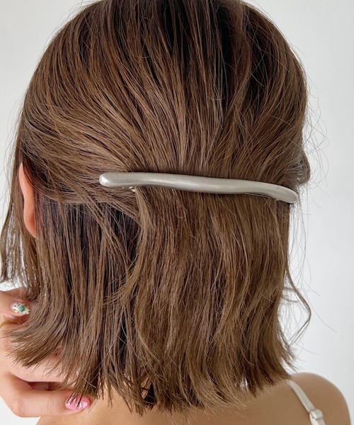 iso（イソ）の「トゥイッグスティックマットバレッタ（バレッタ/ヘアクリップ・レディース・シルバー/ゴールド・FREE）」の8枚目の写真