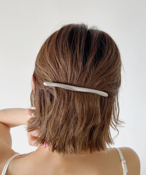 iso（イソ）の「トゥイッグスティックマットバレッタ（バレッタ/ヘアクリップ・レディース・シルバー/ゴールド・FREE）」の5枚目の写真