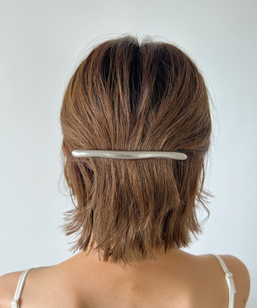 iso（イソ）の「トゥイッグスティックマットバレッタ（バレッタ/ヘアクリップ・レディース・シルバー/ゴールド・FREE）」の6枚目の写真