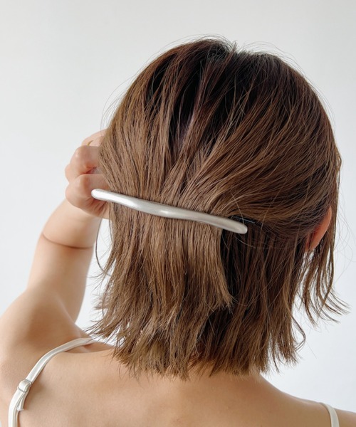 iso（イソ）の「トゥイッグスティックマットバレッタ（バレッタ/ヘアクリップ・レディース・シルバー/ゴールド・FREE）」の21枚目の写真