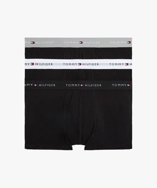 TOMMY HILFIGER（トミーヒルフィガー）の「ウエストバンドトランクス3P（トランクス・メンズ・マルチ/ダークグレー/その他・LARGE/MEDIUM）」の2枚目の写真