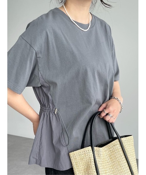 パプリカ様【カラー】ブロードシャツ プルオーバー　ドッキング　グリーン　1　個性 シアードッキングプルオーバー2/Green Parks（グリーン パークス