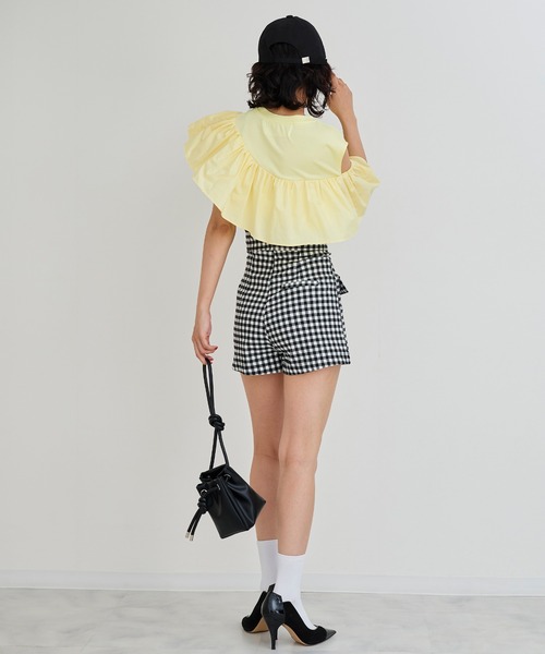 Narcissus（ナルシス）の「【Narcissus】ワンショルフリルタンク（タンクトップ・レディース・ブラック/イエロー・FREE）」の18枚目の写真