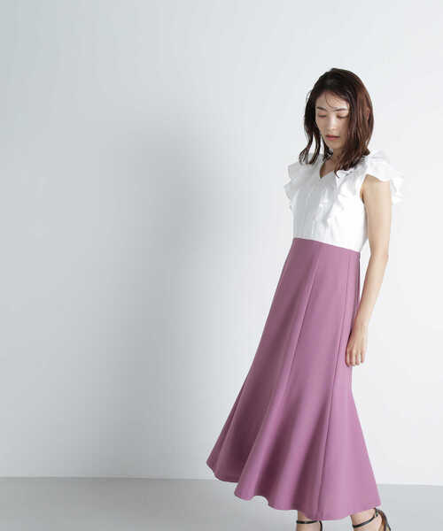 NATURAL BEAUTY BASIC(ナチュラルビューティーベーシック)の「◇フリルスリーブドッキングワンピース(ワンピース・レディース・ベージュ系その他/パープル系その他/ブラウン系その他・SMALL/MEDIUM)」の17枚目の写真