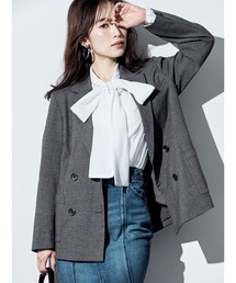 MERCURYDUO | チェックオーバージャケット(テーラードジャケット)