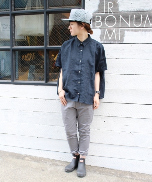JOURNAL STANDARD LUXE(ジャーナルスタンダード ラックス)の「リネンラミー BIGシャツ SHORTSLEEVE_#(シャツ/ブラウス・レディース・ネイビー/ピンク/ホワイト/カーキ/グレー・FREE)」の10枚目の写真