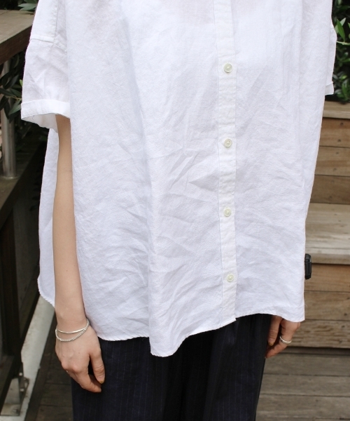 JOURNAL STANDARD LUXE(ジャーナルスタンダード ラックス)の「リネンラミー BIGシャツ SHORTSLEEVE_#(シャツ/ブラウス・レディース・ネイビー/ピンク/ホワイト/カーキ/グレー・FREE)」の11枚目の写真