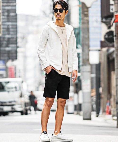 SOMEDIFF(サムディフ)の「【SOMEDIFF】細部に宿るこだわりを魅せる。 ポンチ3Dショートパンツ メンズ 春服(その他パンツ・メンズ・ホワイト/ブラック・L/XL/M)」の10枚目の写真