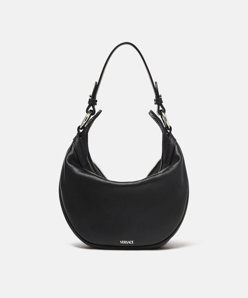 VERSACE(ヴェルサーチ)の「リピート スモール ホーボー バッグ(ショルダーバッグ・レディース・ブラック・ONE SIZE)」の3枚目の写真