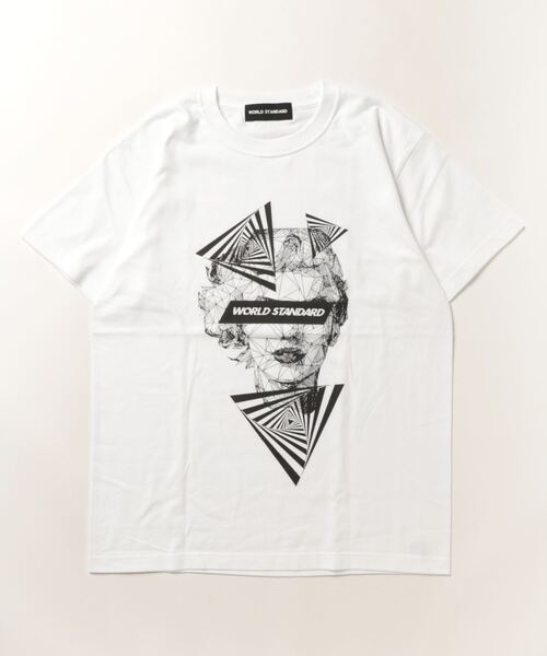 WORLD STANDARD(ワールドスタンダード)の「WORLD STANDARD/ワールドスタンダード プリント 半袖Tシャツ WSHT-009(Tシャツ/カットソー・メンズ・ホワイト/ブラック・L/XL/M)」の8枚目の写真