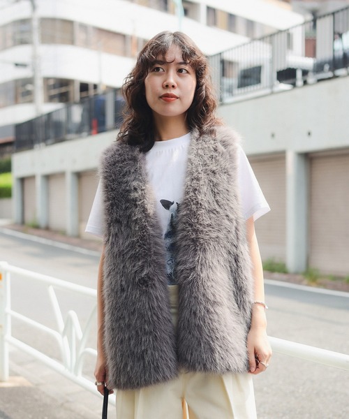 フェイク ファー ベスト（S～M）（ベスト）｜B:MING by BEAMS