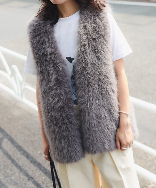 フェイク ファー ベスト（S～M）（ベスト）｜B:MING by BEAMS