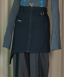 PRANK PROJECT | 【23AUTUMN先行予約商品】アシメヘムジップミニスカート / Asymmetry Hem Zip Mini Skirt(スカート)