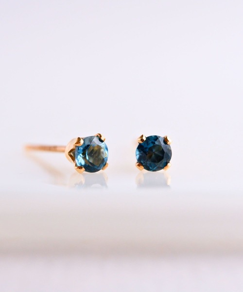 SARINOHANA/小粒スタッドピアス/14KGF/天然石（ピアス（両耳用