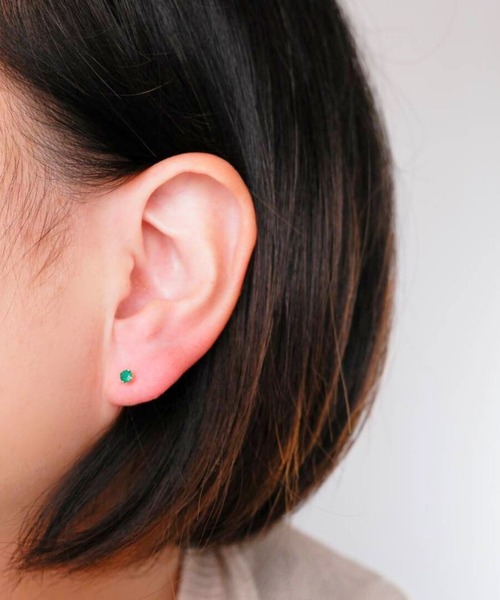 CERCA(チェルカ)の「SARINOHANA/小粒スタッドピアス/14KGF/天然石(ピアス(両耳用)・レディース・D/C/A/F/B/E/H/G/I/K/J/L/P/M/N/O・FREE)」の10枚目の写真