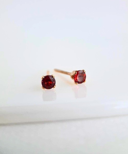 SARINOHANA/小粒スタッドピアス/14KGF/天然石（ピアス（両耳用