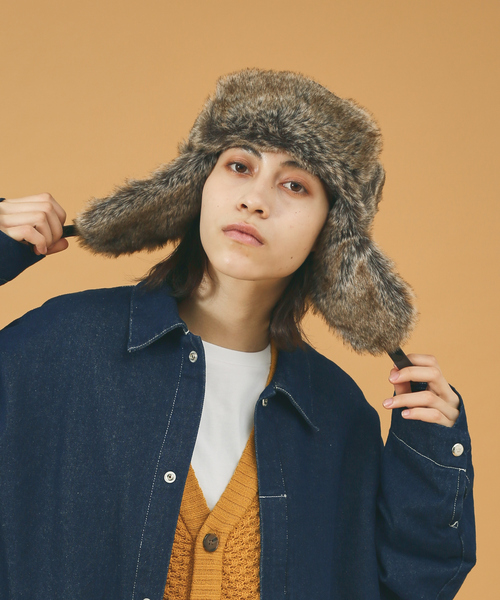 【RUBEN/ルーベン】FAKE LEATHER FLIGHT/レザーフライトキャップ/ユニセックス/ RUS-6394（キャップ）｜Ruben（ルーベン）